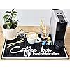 Ultimate Coffee Bar Mat for Countertop, Large 18x12 Coffee Mat, Kitchen Decor and Accessories Coffee Bar Sign, Durable Coffee Sign Kitchen Mat, Coffee Bar Accessories, Coffee Signs for Coffee Station