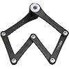 FoldyLock Mini Folding Bike Lock - Patented Lightweight Bicycle Lock - Heavy Duty Anti Theft Guard with Key for Electric Scooter & City Bikes - 29.5 Inch