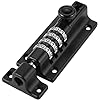 Combination Locking Bolt,Thickened Solid Zinc Alloy Combination Barrel Bolt,Safety Slide Latch Lock with Password Setting,for Shed,Garages,Fences,Iron Gate.(Black,4.8 Inch)