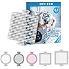 INVIHUG, 25 Pack, Disposable Shower Drain Hair Catcher Mesh Stickers, Disposable Hair Drain Catcher. (4.1inch Square)