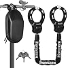 Honszex Scooter Lock, Electric Scooter Locks Anti Theft and Waterproof Scooter Bag, Bike Lock with Key, Heavy Duty Handcuff Chain Lock for E Scooter, Electric Bike, Bicycle, Motorbikes