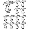 NACETURE 25 Pack Clear Drop Ceiling Hooks Classroom Decorations - Polycarbonate Ceiling Hanger Hooks for Hanging Track Clip on Suspended Ceiling Tile Grid for Office Home Stores Decorations