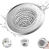 Bathtub Drain Hair Catcher, Wokdada Fast Drainage Shower Drain Hair Catcher, Reversible 304 Stainless Steel Drain Protector for Pop-Up and Regular Drains of Bathroom(Patented Product)