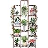 XXXFLOWER Plant Stand Indoor Outdoor Large Plant Cabinet Corner Holder Plant Shelf 13 Tiers Wood Plant Rack for Multiple Plants Pots Flowers Stand for Living Room Boho Apartment Balcony Garden Decor