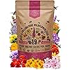 Organo Republic 19 Annual & Perennial Wildflower Seeds Mix for Indoor and Outdoors, Attract Bees & Butterflies. 100,000+ Non-GMO, Heirloom Wildflower Garden Seeds, 4oz Packet for Growing Wild Flowers