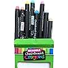 Imagination Starters Chalk Crayons - 8 Colors- no dust, Low Mess, Wet Wipe-able, Clean, Washable, Great for Vinyl, Glass, Chalkboard Labels
