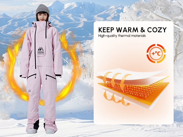 Womens Winter Onesies Ski Suit