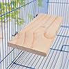 Parrot Bird Wood Perch Platform Large Stand Shelf for Birds Budgie Parakeet Cockatiel Conure Cockatoo Macaw African Grey