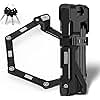 OKG Folding Bike Lock - 37”, 4 Keys, Foldable Bicycle Lock, 8/10 Security Grade, Hardened Steel- Anti-Theft, Anti-Cut, Anti-Pry, with Mount Bracket Kit- for E-Bikes, Scooters, Mopeds (3.7 lbs, Black)
