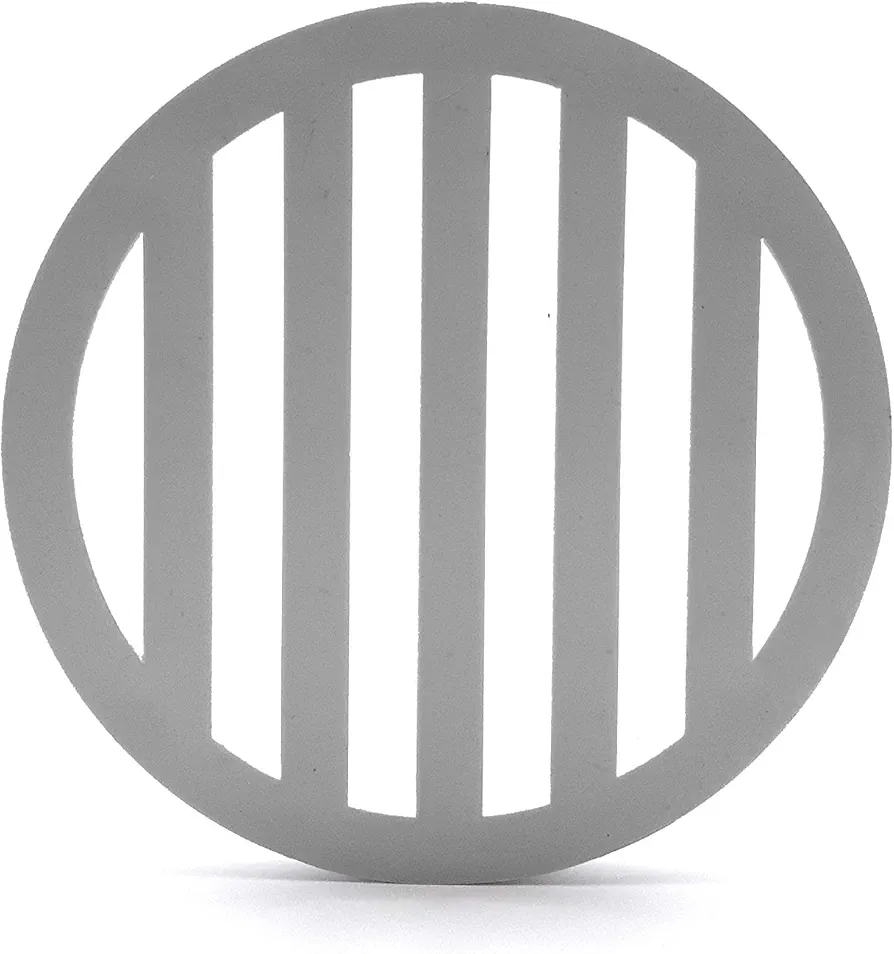 Swimables Plastic Drain Cover 3 1/8" Diameter and 1/4" Thickness - 100% Made in USA (5, Gray)