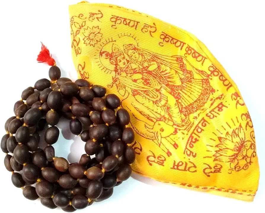 108 Big Lotus Seeds Kamal Gatta Japa Mala for Laxmi Pooja and Wearing - Grey