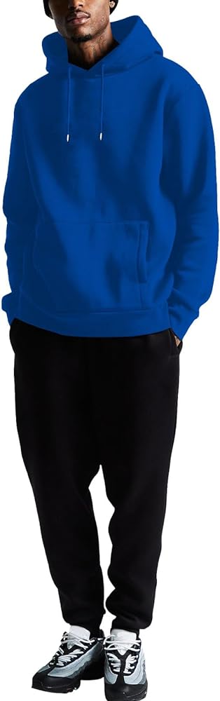 Men's Tacksuit 2-Piece Active Set:Fleece Pullover Sweatshirt and Sweatpants,Jogging Sweatsuit Outfit