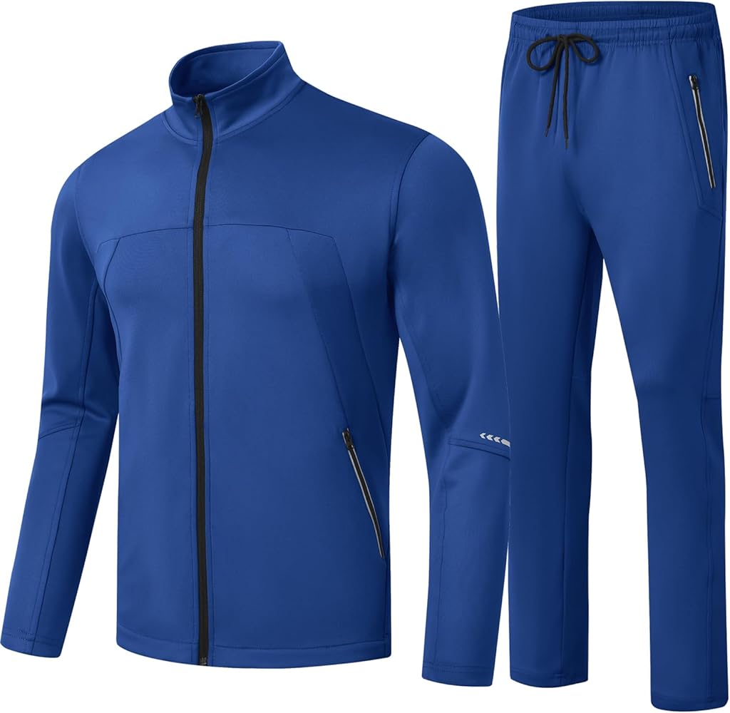 YSENTO® Men's Tracksuits Outfits 2 Pieces Jogger Sets Jogging Track Sweat Suits Workout Warm Up Sweatsuit