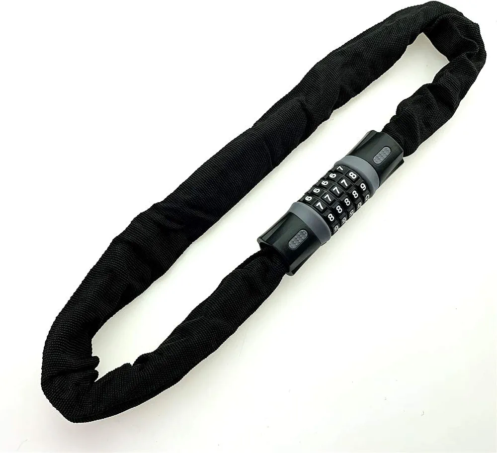 Generic Brands Bike Chain Lock, 5 Digit Resettable Combination Password Bicycle Lock,Heavy Duty Anti-Theft Cycling Cable Locks Bicycle 90cm