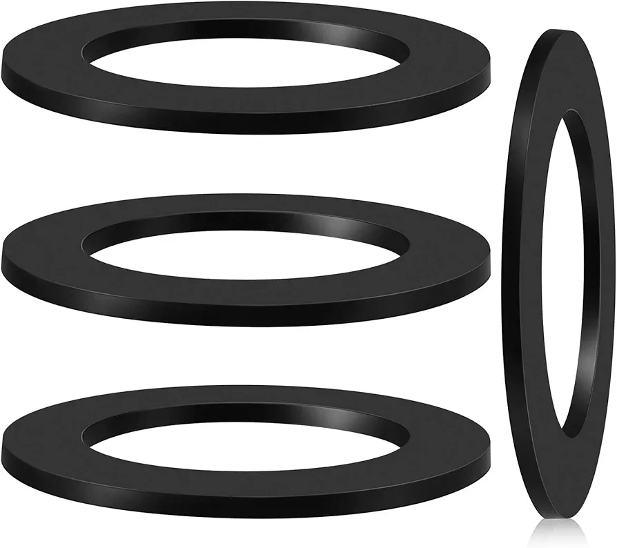 4 Pcs 1-3/4-Inch by 2-5/8-Inch Rubber Gasket for Tub Drain Shoe Tub Overflow Gasket Silicone Bathtub Drains Seal