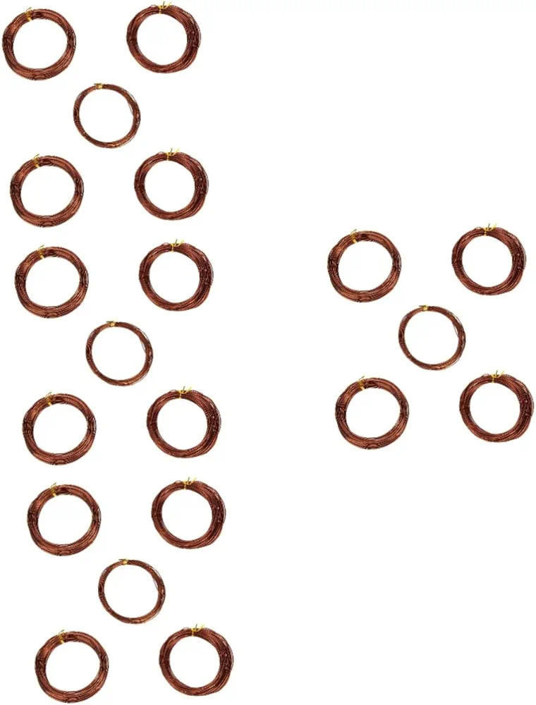 Mipcase 4sets Bonsai Tool Set Indoor Bonsai Tree Bonsai Wire Kit Bonsai Plant Wires Plant Wire Training Small Trunks Training Wires Bonsai Training Wire Green Wire Light Brown 5rolls*4