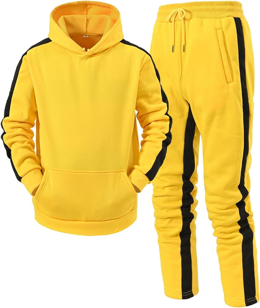 Men's Tracksuits Set 2 piece Full Zip Casual Jacket Hoodie Sweatsuit Running Sport Pants Long Sleeve Outfits