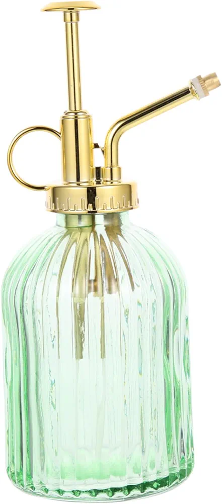 Watering Can Watering Bottle Spray Clear Water Bottles Water Squirter Vintage Plant Small Bottles Plant Mister Bottle Pump Pots for Houseplants Bonsai Tree Kit Glass Green