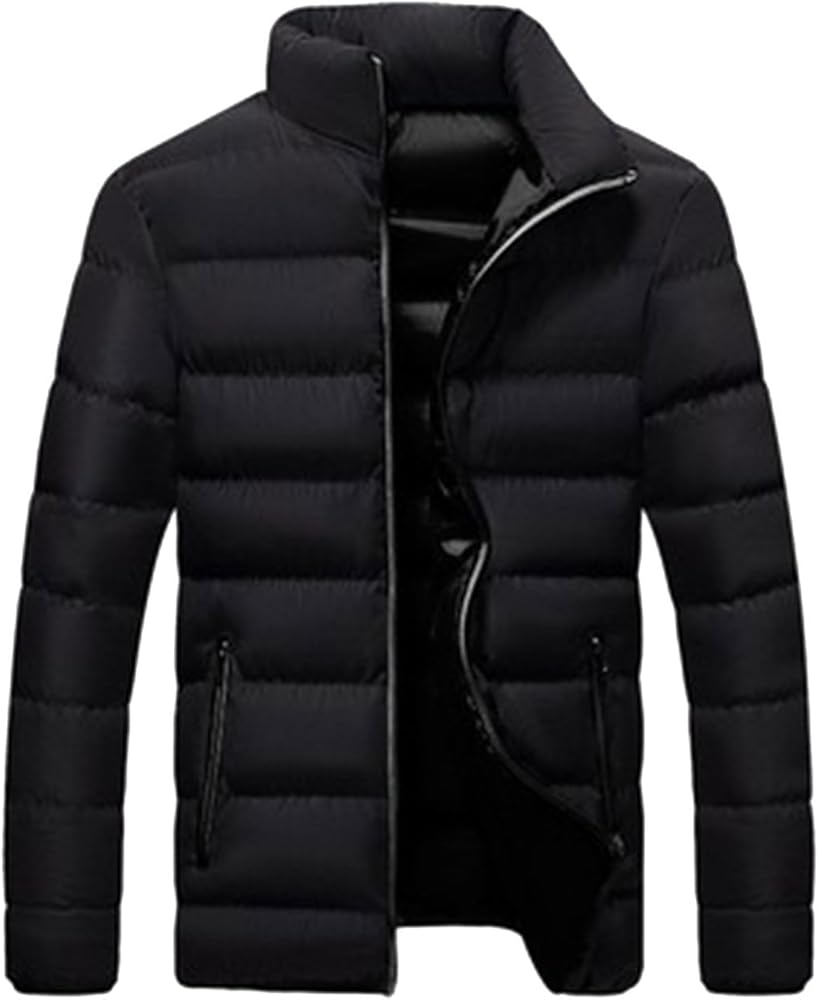 BIFUTON Winter Jackets for Men,Men's Winter Jacket - Lightweight Quilted Puffer Parka Coat Warm Padded Windbreaker Ski Jacket