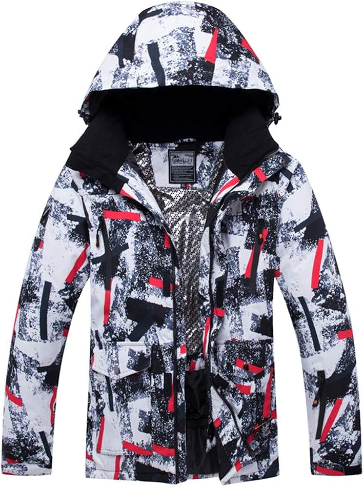 YEEFINE Men's Snowboard Jacket Waterproof Ski Jackets Windproof Outdoor Mountain Winter Warm Snow Coats
