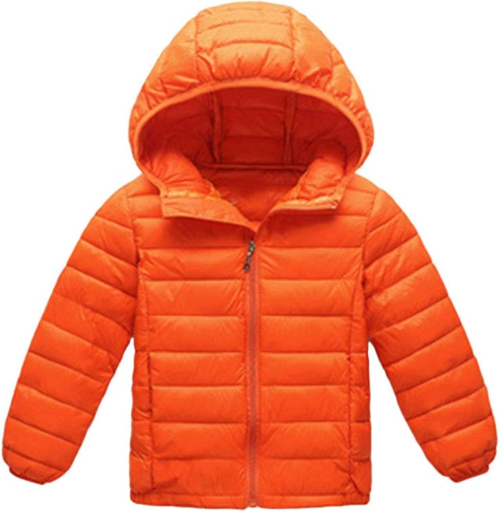 BOFETA Kids Hooded Cute Puffer Jackets Coat Lightwight Warm Packable Jackets
