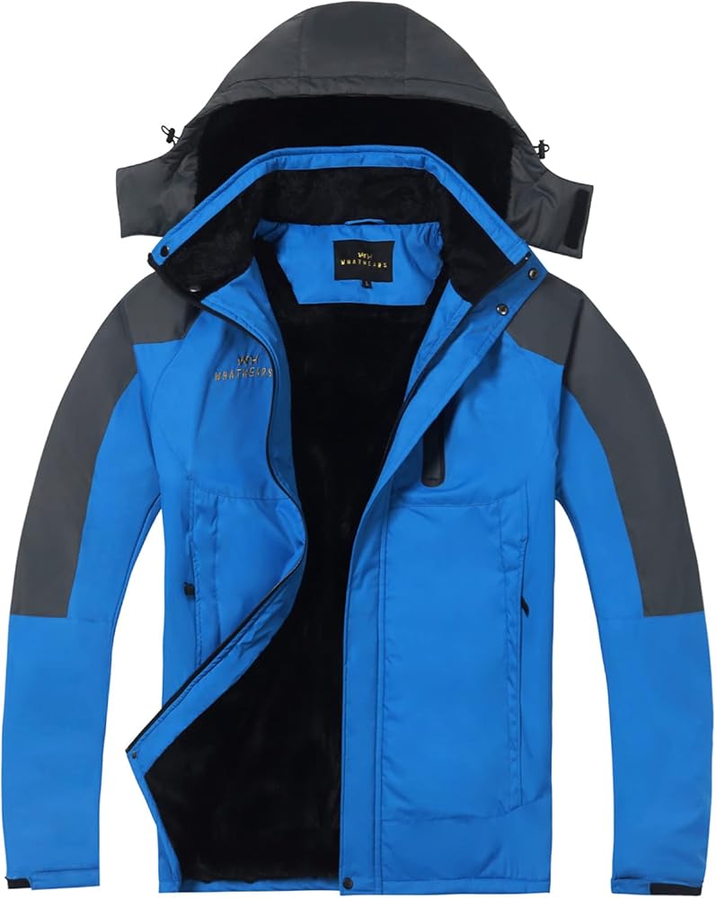 Men's Winter Coats Waterproof Ski Jacket for Men Snow Coat Windproof Mountain Jackets with Hooded