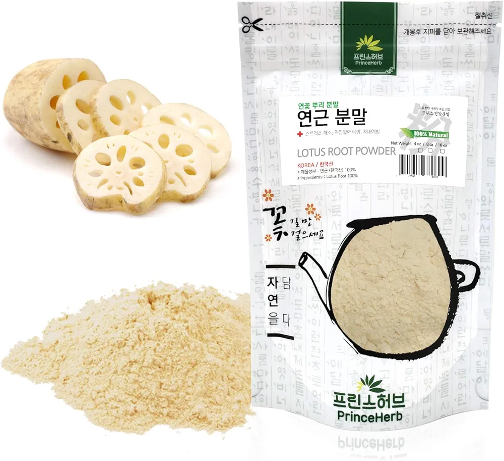 [Medicinal Korean Herbal Powder] 100% Natural Lotus Root Powder 연근 가루 (4oz)
