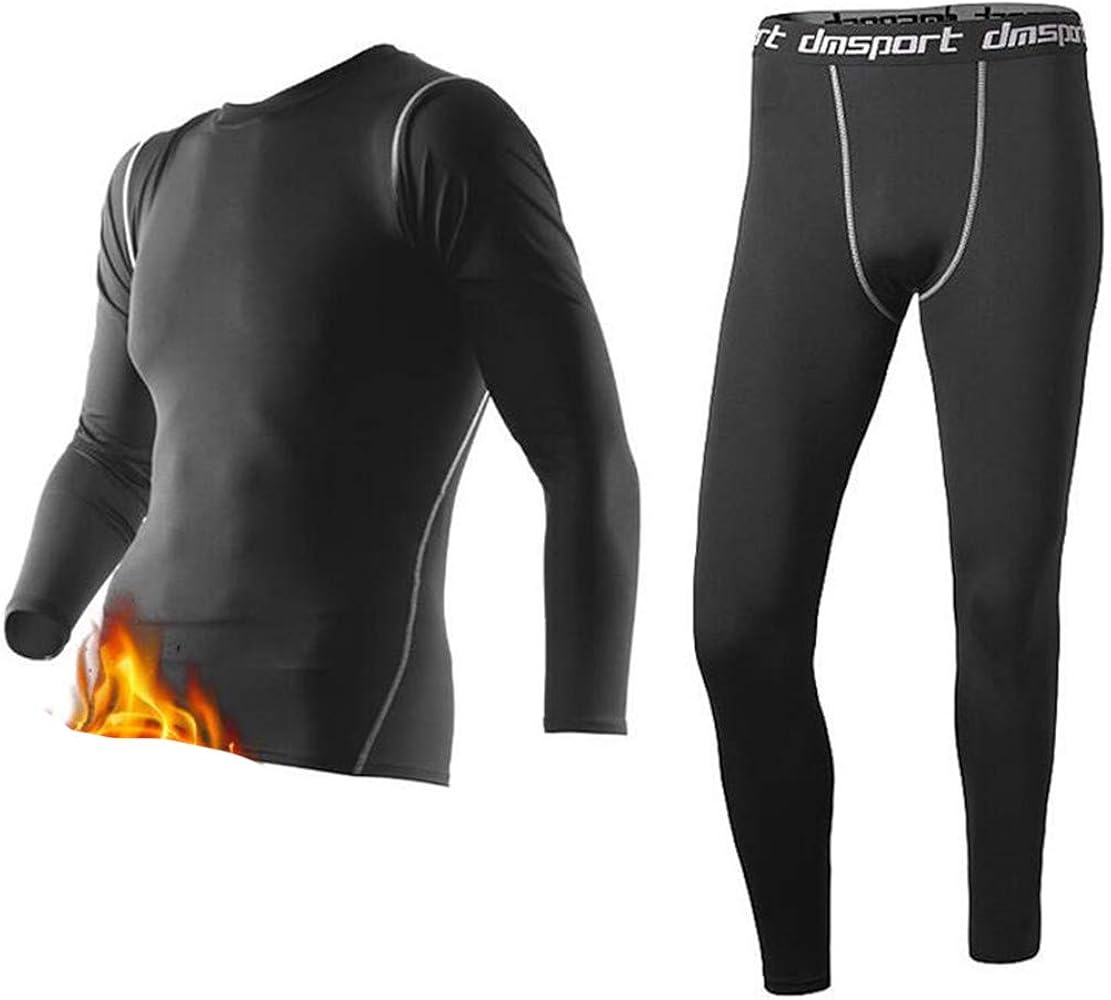 Men Thermal Underwear,Thermo Clothes Long Johns Sets,Thermal Tights Winter Long Pant,Compression Quick Dry Underwear