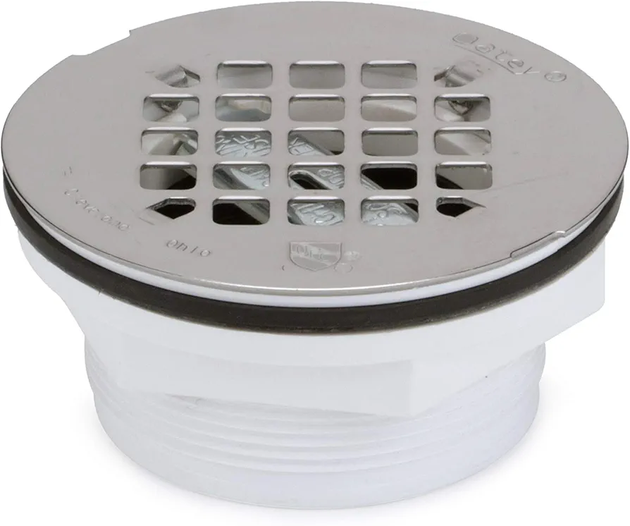 Oatey 2 in. 101 PNC PVC No-Calk Shower Drain with Stainless Steel Strainer
