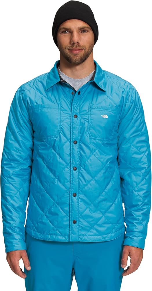 The North Face Men's Fort Point Insulated Flannel, Acoustic Blue Large Icon Plaid 2, X-Large