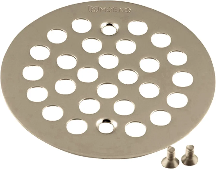 Moen 101664BN 4-1/4-Inch Screw-In Shower Strainer, Brushed Nickel