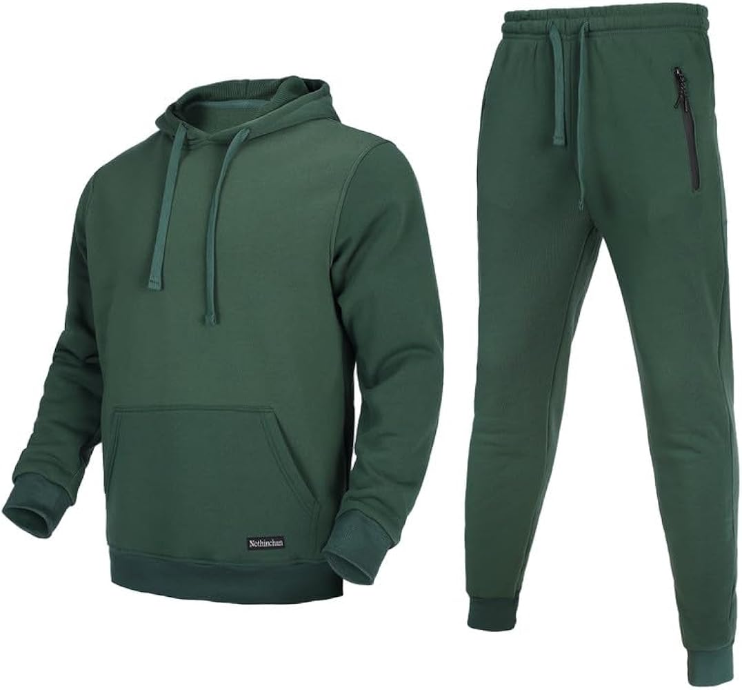 Men's Tracksuit 2 Piece Sweatsuit Long Sleeve Pullover Athletic Hoodies Casual Sport Jogging Suits With Pockets