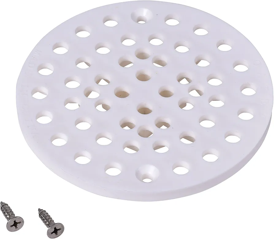Oatey 42021 Shower Drain Strainer, 6-3/4-Inch, White