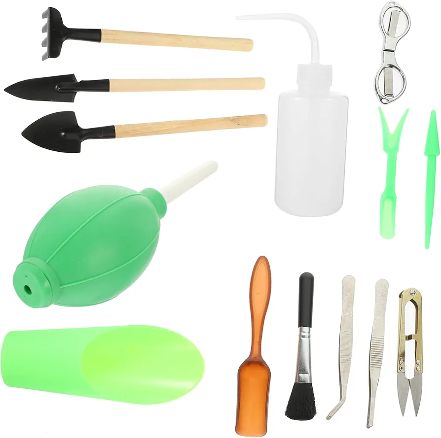 1 Set Bonsai Tree Tweezers Plant Terrarium Kit Garden Shears Shovels Gardening Tools Garden Spade Tool Care Tools Bonsai Tools Flowerpot Tool Bonsai Precision Kit Leaf Blower Wood