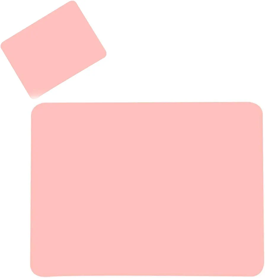 Silicone Mats for Kitchen Counter, Silicone Countertop Mat Large Heat Resistant Place Mats Thick Placemats for Countertop Protector Pink Kitchen Mat Silicone Mat for Crafts (Pink)