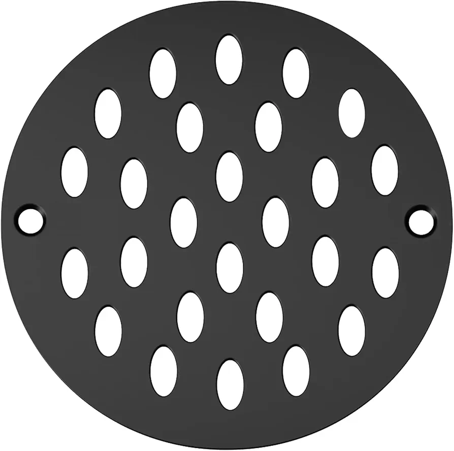 Shower Drain Cover, 4 Inch Screw-in Floor Drain Cover, Shower Strainer Grate Drain Replacement Cover,Durable Design,Easy to Install, Removable Grate with Screws