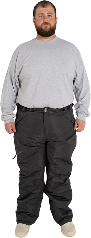 Mens Big Tall Short 2XL-7XL Snow Ski Skiing Insulated Pants Technical