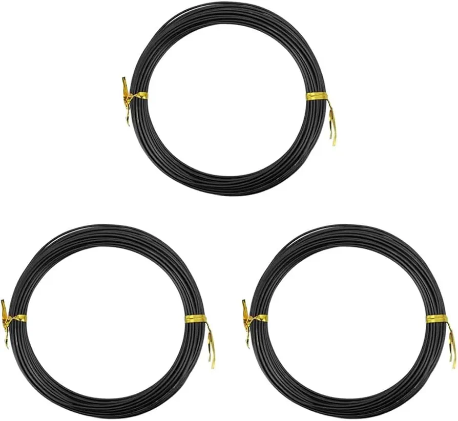 Bonsai Wire Kit, Bonsai Training Wire, 3 Roll Bonsai Training Wire, Length 10 Meters Aluminum Wire Suitable for Plants Bonsai Trees Shaping Bending Indoor(Diameter 2.5mm)