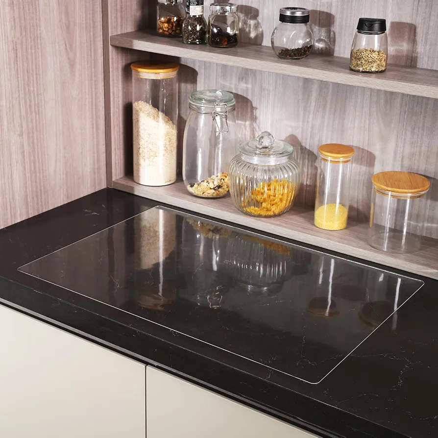 Clear Silicone Mat for Kitchen Counter, Waterproof Non Slip Countertop Protector Mat, Large Heat Resistant Silicone Place Mat, Silicone Table Mat, 23.42" *15.67"*1MM, Clear