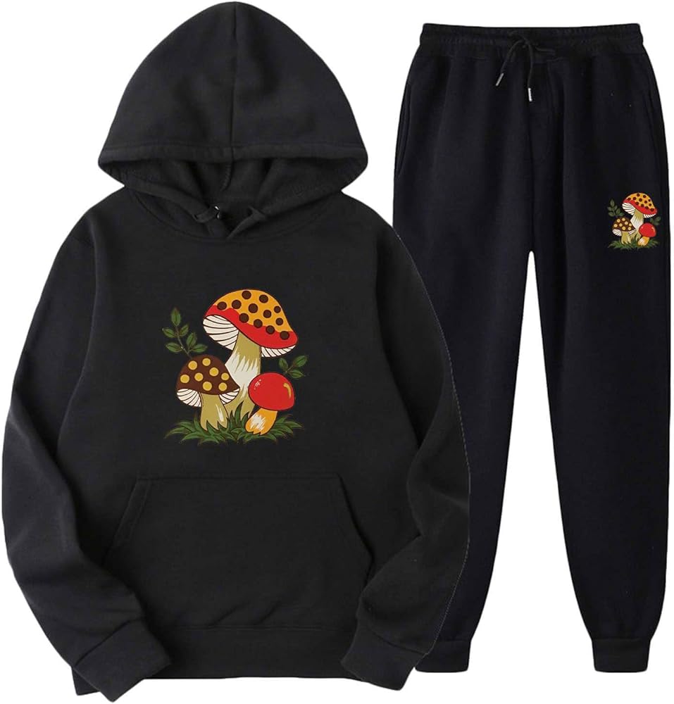 Muscularfit Unisex Running Sports Tracksuit Men Women Fashion Long Sleeve Hooded Sweatshirts Drawstring Pant 2 Piece Outfits