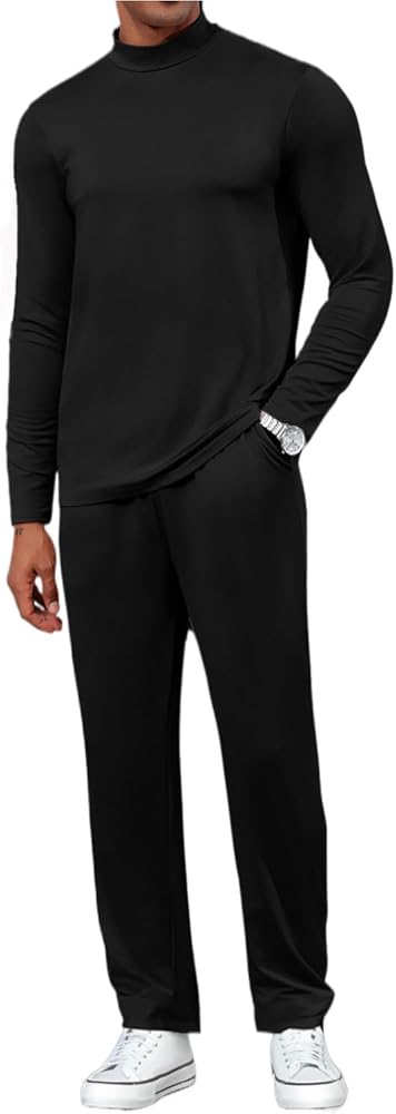 Uni Clau Men’s 2 Piece Tracksuits Sets Casual Long Sleeve Sweatsuits Sets Jogging Outfit Suits Sets