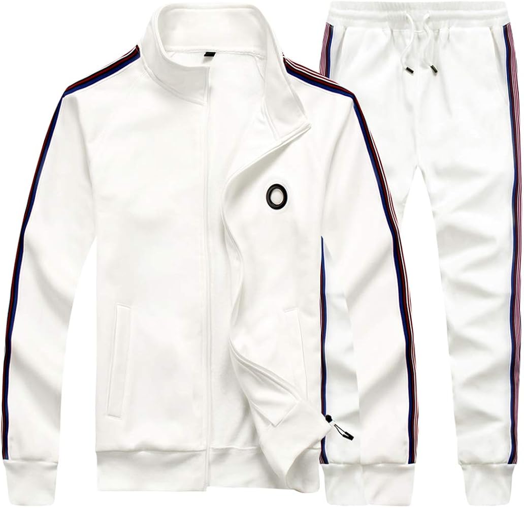 AOTORR Men's Tracksuit 2 Pieces Sweat Suits Casual Full Zip Long Sleeve Outfit Sports Jogging Suits Set