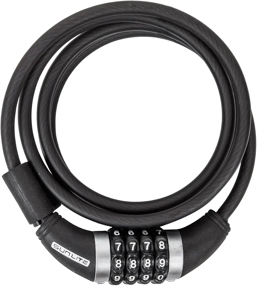 Sunlite Resettable Combo Cable Lock