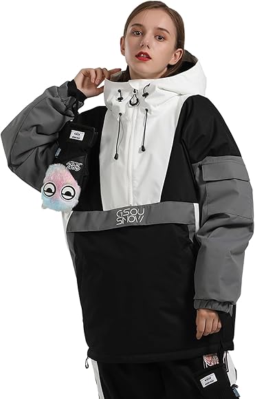 GSOU SNOW Women Ski Jacket Snow Coat Waterproof Windproof Snowboarding Jacket Coat Insulated Warm Winter