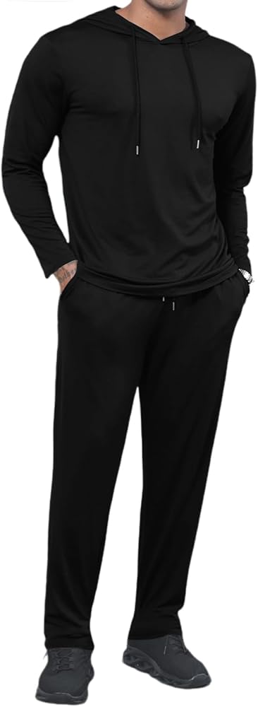 Uni Clau Men's Tracksuit 2 Piece Hoodie Sweatsuit Casual Athletic Running Jogging Suits Sets