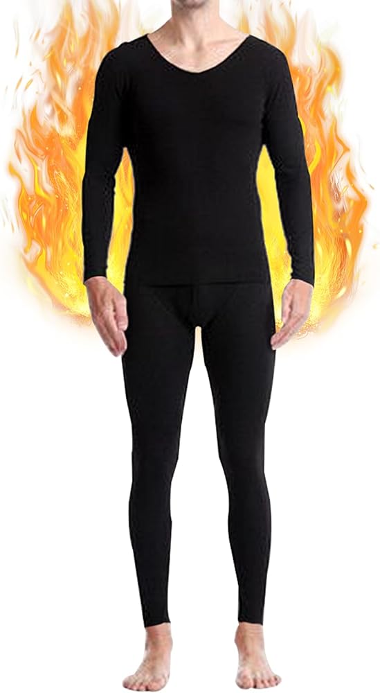 Men's Thermal Pants Soft Thermal Underwear Bottoms Base Layer Long Johns Sexy Low Waist Warm Leggings