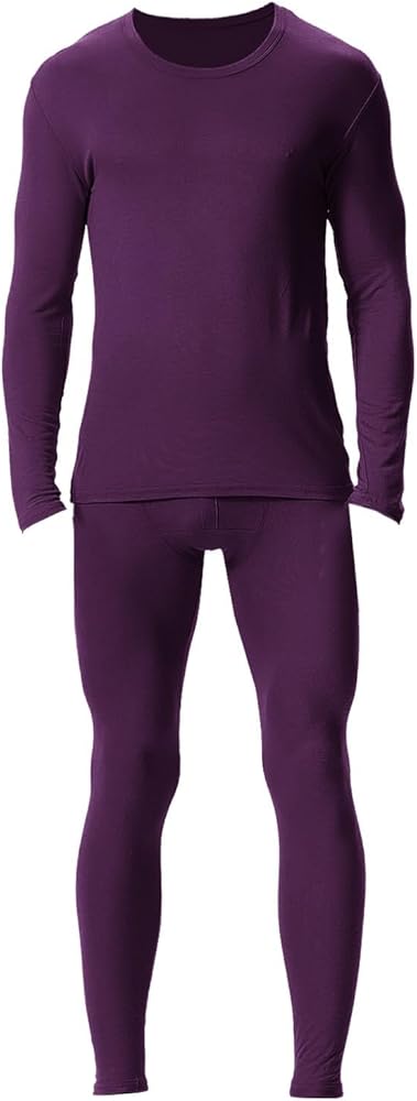Long Johns Thermal Underwear for Men Thermal Warm Lining Base Layer Set Cold Weather Long Sleeve Shirts and Bottoms