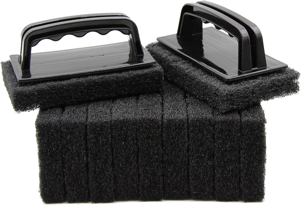 Grill Grate Scrubber, Heavy Duty Griddle Scrubber Pads Cleaning Kit 13 Pieces