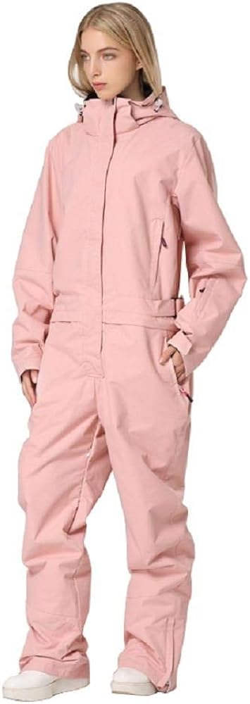 RIUIYELE Womens Mens One Pieces Ski Suits Jumpsuits Insulated Waterproof Snowsuits Winter Outdoor Snowboard Coveralls