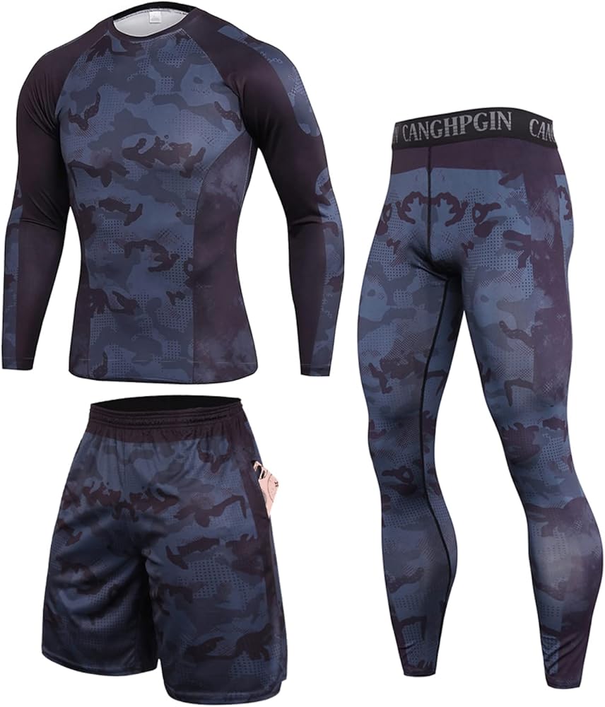 Thermal Underwear Set for Man Winter Sport Gear Warm Long Johns Soft Base Layer Comfort Skiing Top and Bottom Black